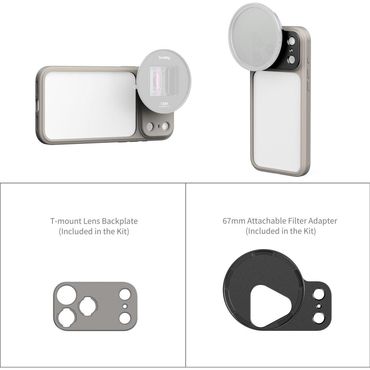 SmallRig 5791 Filmov Lightweight Photography Bumper Case For iPhone 17 Pro Grey - image 4 of 4