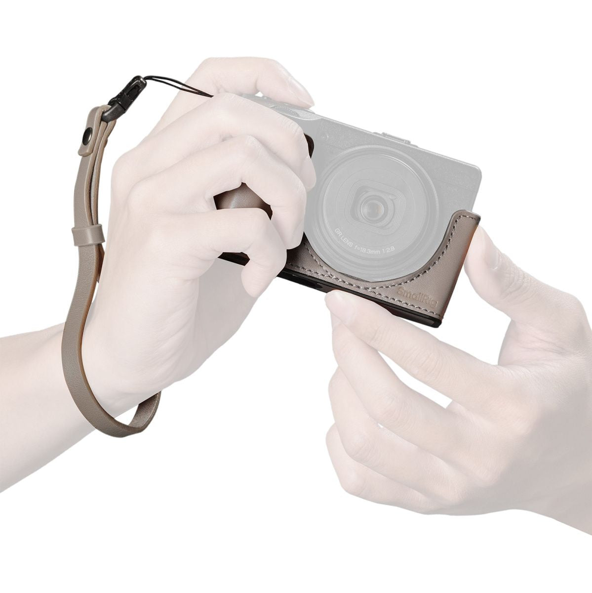 SmallRig 5677 Leather Case Kit For Ricoh GR IV / III / Iiix / III / Iiix Grey