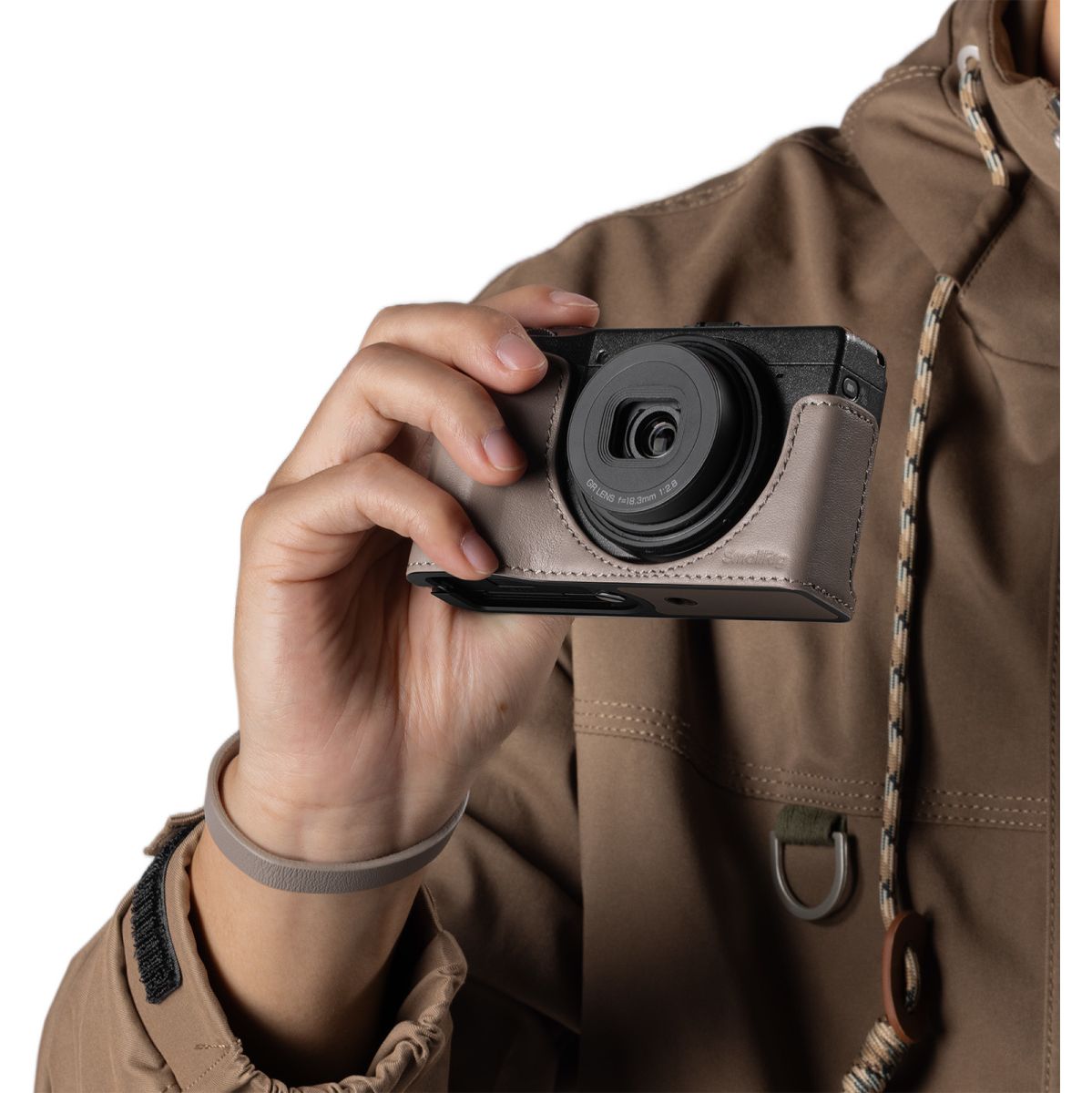 SmallRig 5677 Leather Case Kit For Ricoh GR IV / III / Iiix / III / Iiix Grey