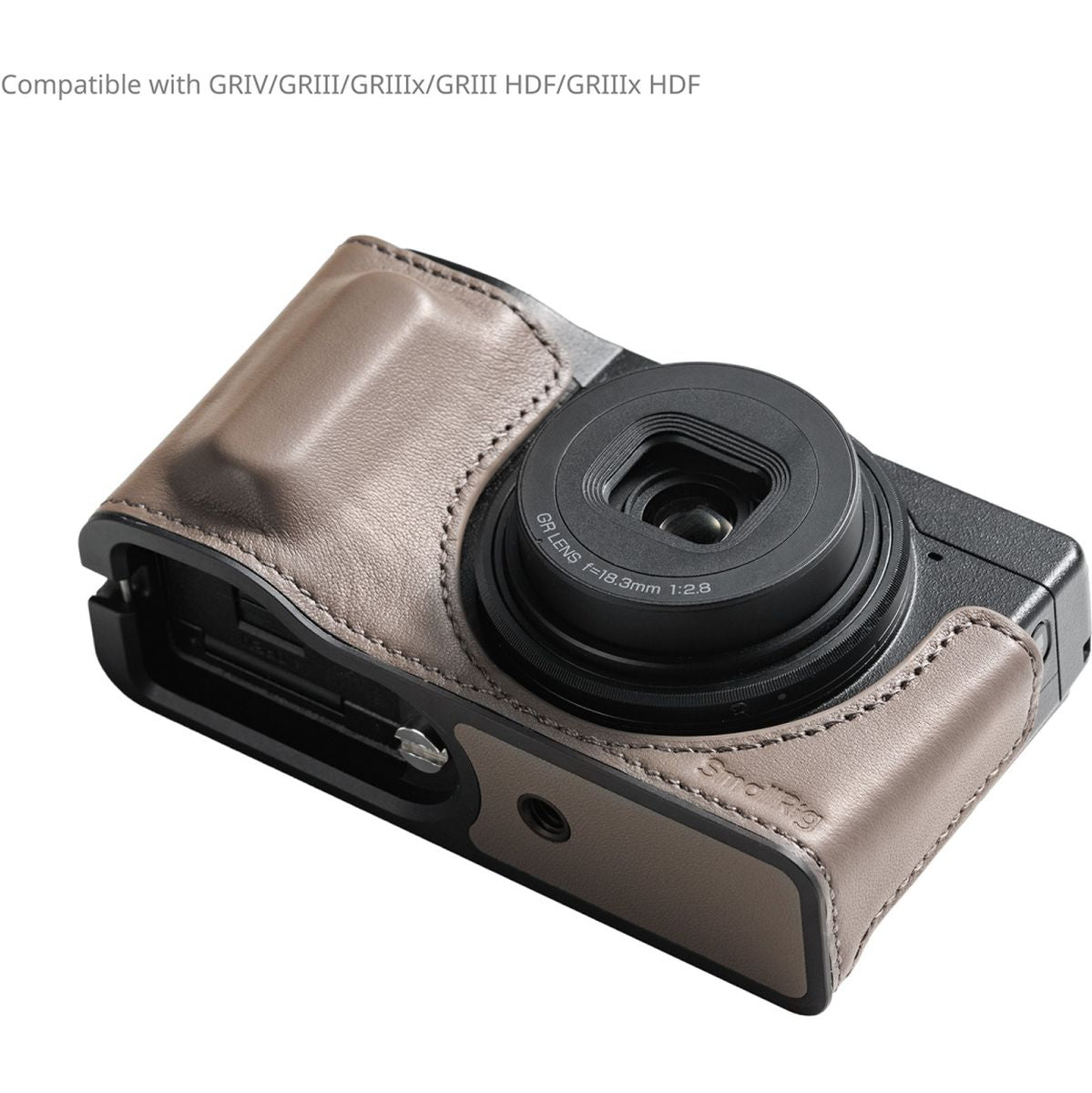 SmallRig 5677 Leather Case Kit For Ricoh GR IV / III / Iiix / III / Iiix Grey