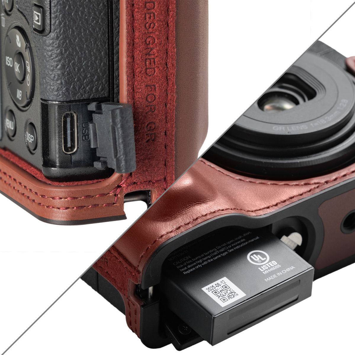 SmallRig 5678 Leather Case Kit For Ricoh GR IV / III / Iiix / III / Iiix Red