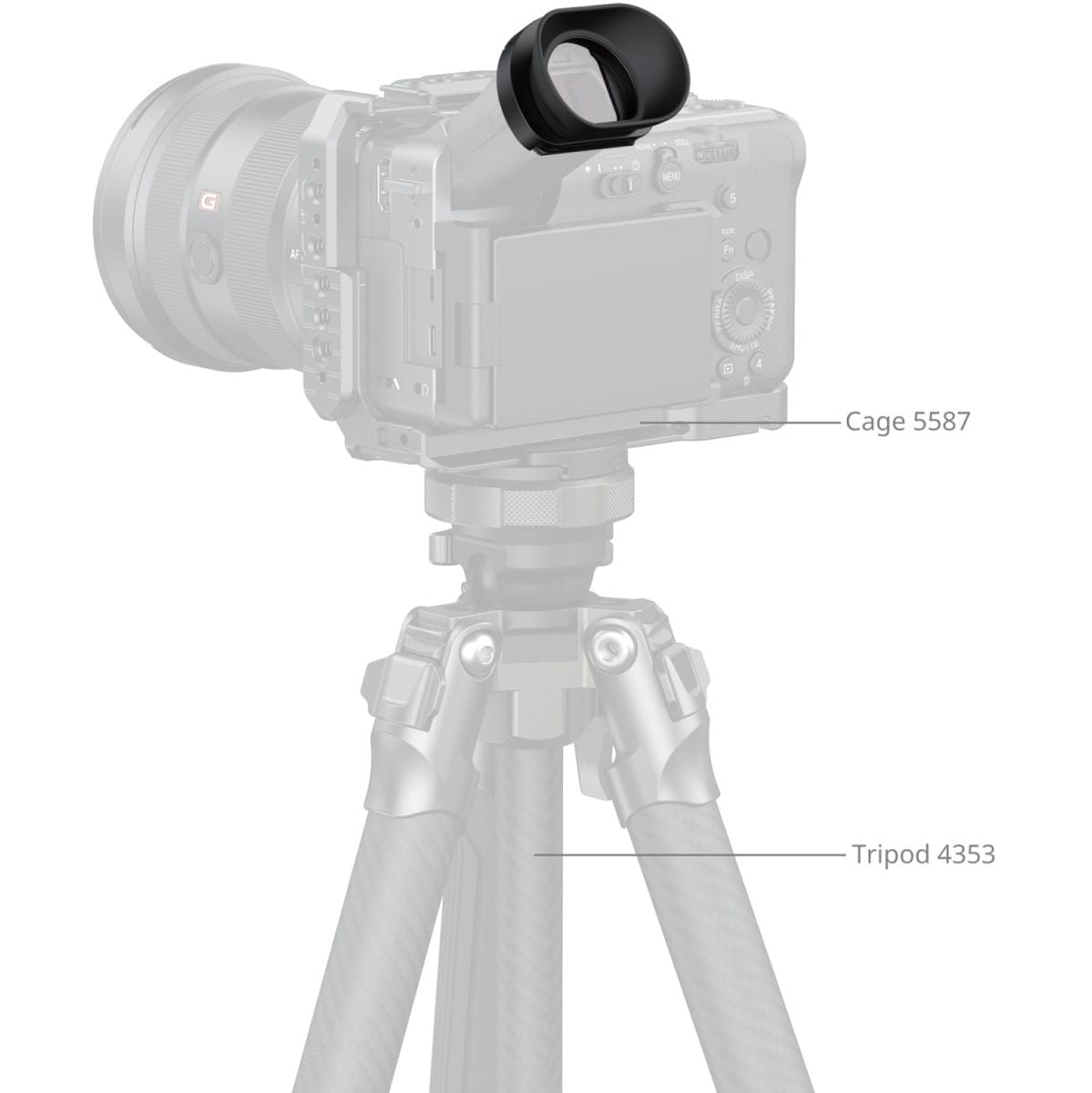 SmallRig 713 Horizontal-To-Vertical Camera Viewfinder Eyecup For Sony FX - image 3 of 5