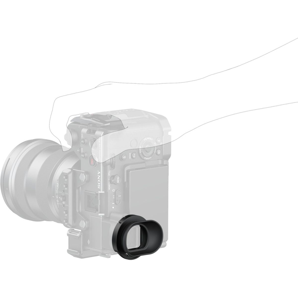 SmallRig 713 Horizontal-To-Vertical Camera Viewfinder Eyecup For Sony FX - image 4 of 5