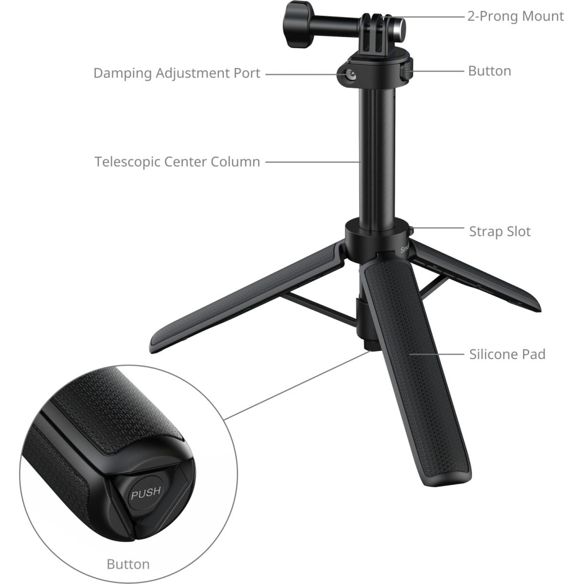 SmallRig 5725 Grip-Tripod For Action Cameras