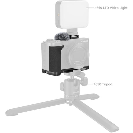 SmallRig 5808 L-Shaped Mount Plate w/ Handle For Canon PowerShot V1 (Black) - image 4 of 5