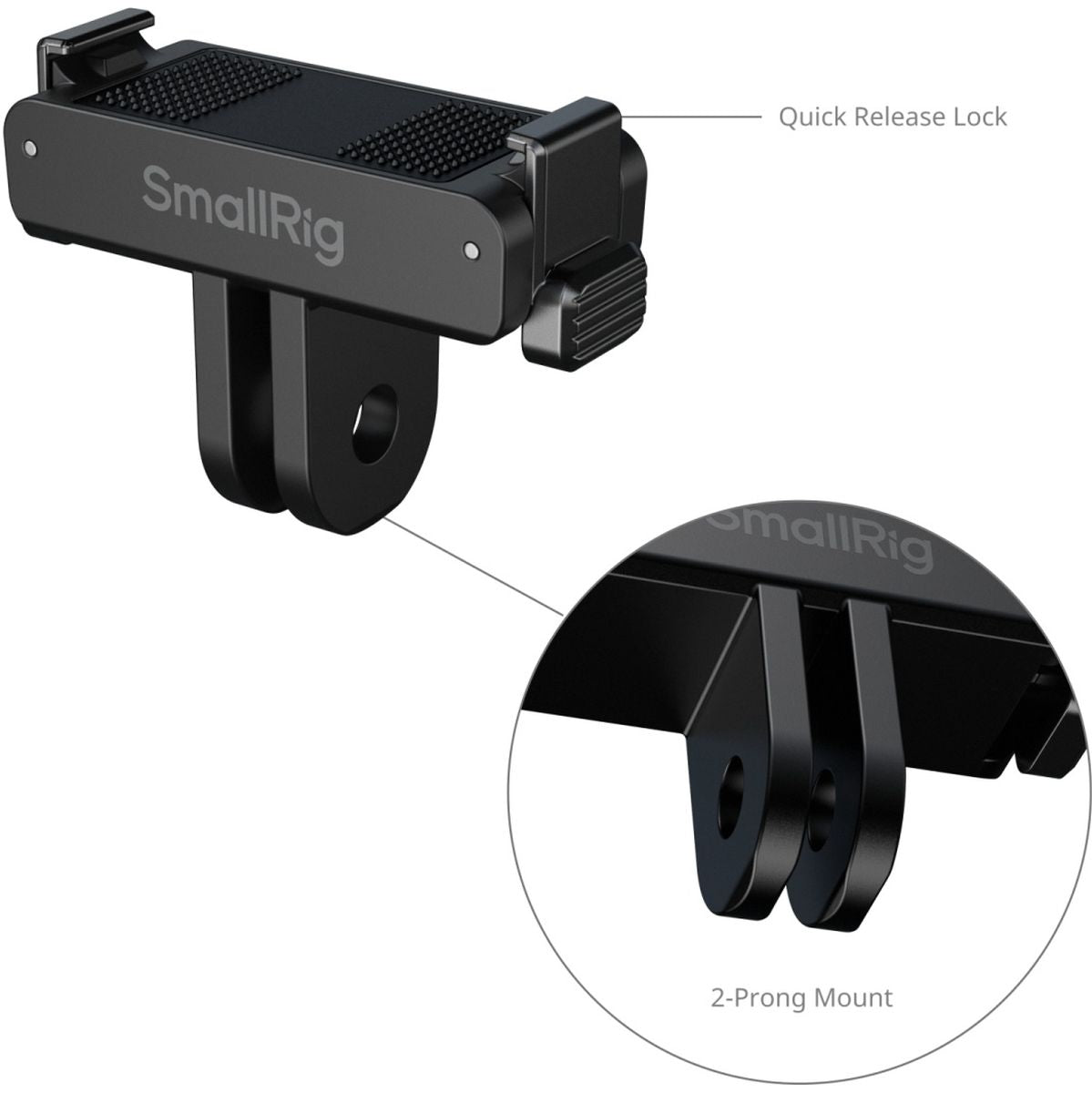 SmallRig 5911 Bidirectional Quick Release Adapter Support w/ 2-PRONG Mount - image 5 of 5