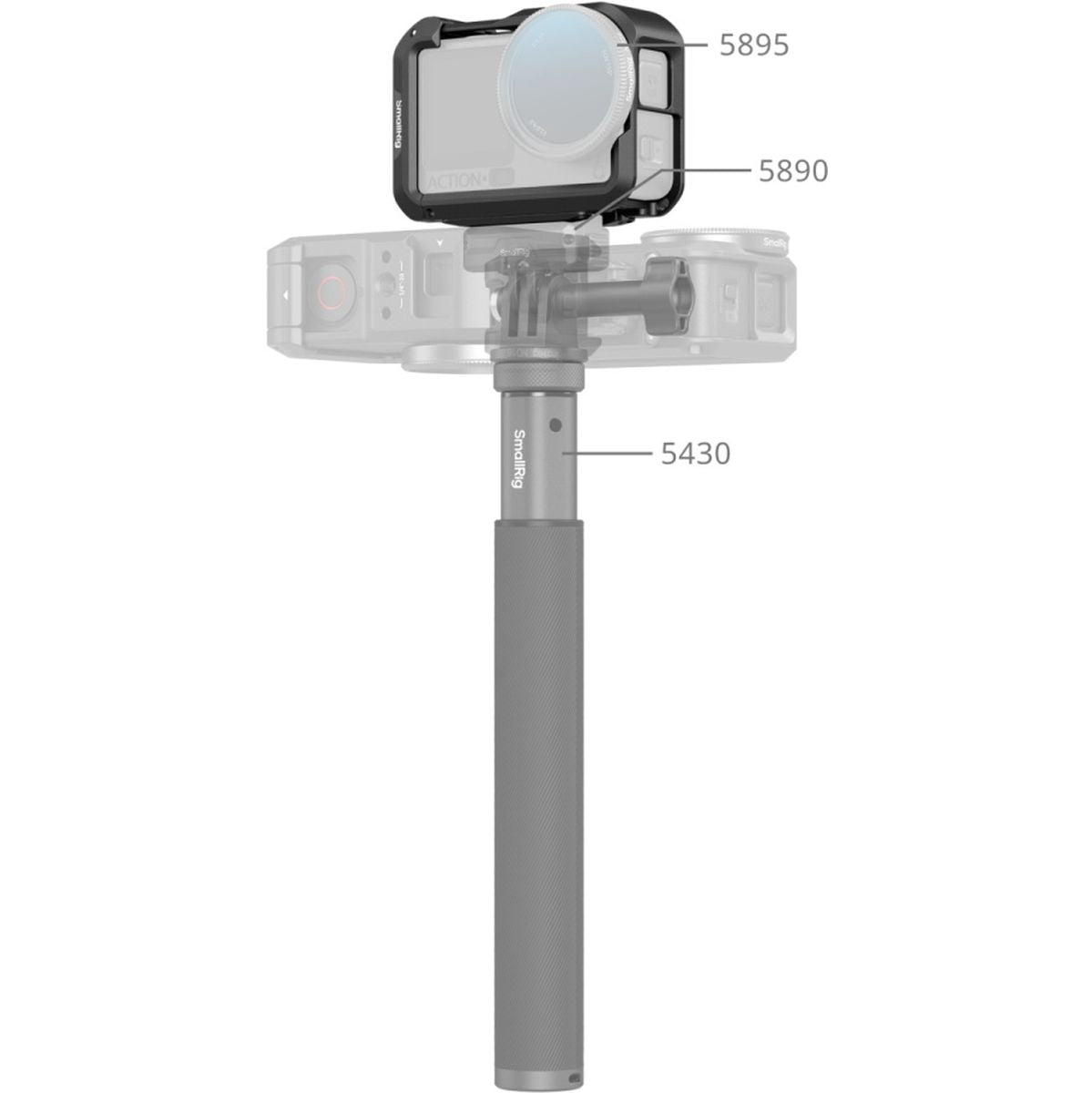 SmallRig 5887 Cage For DJI Osmo Action 6 (Advanced Edition)