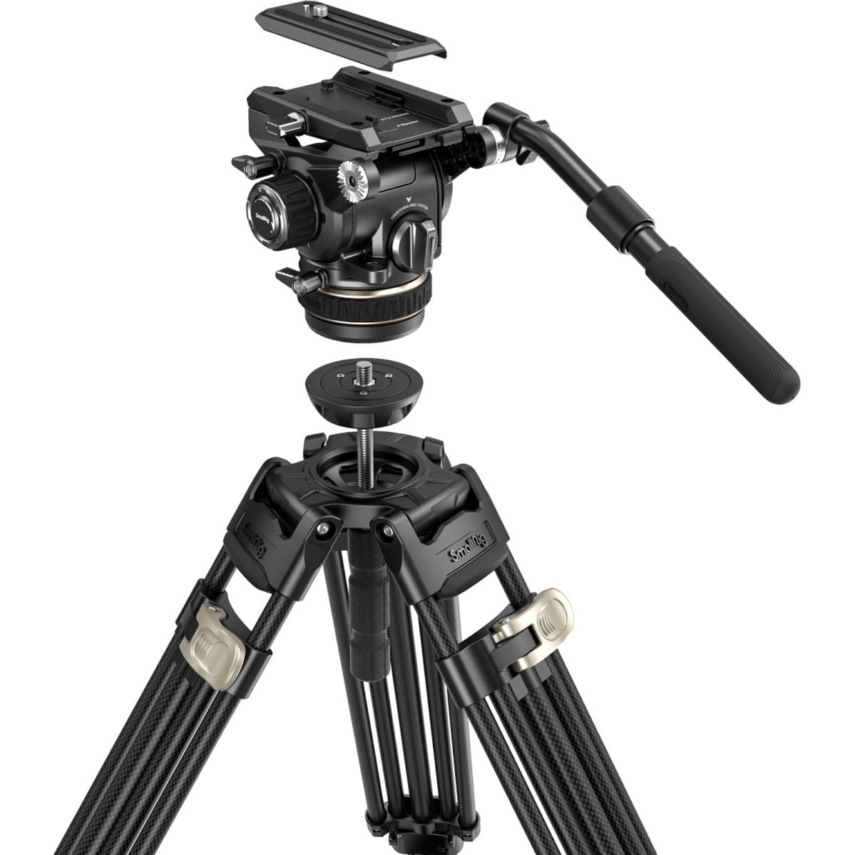 SmallRig 4463B Heavy-Duty Carbon Fiber Tripod Kit AD-120 - image 2 of 5