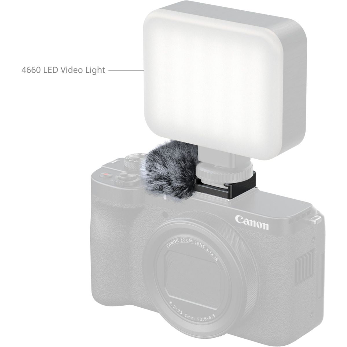 SmallRig 5989 Furry Windscreen For Canon PowerShot V1