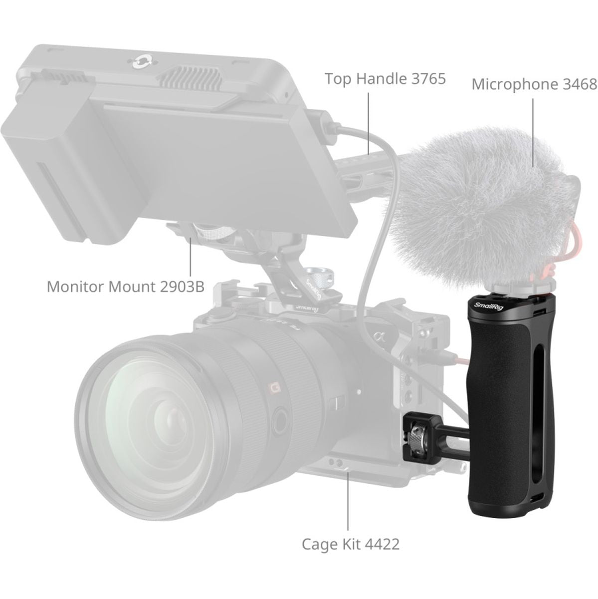 SmallRig 5950 Side Handle w/ 1/4''-20 Locating Screw - image 2 of 5
