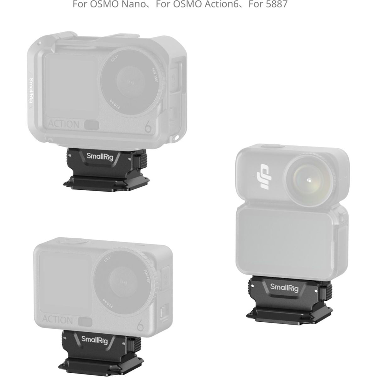 SmallRig 014 Bidirectional Attachable Mount To ArcaSwiss Adapter For DJI Osmo - image 5 of 5