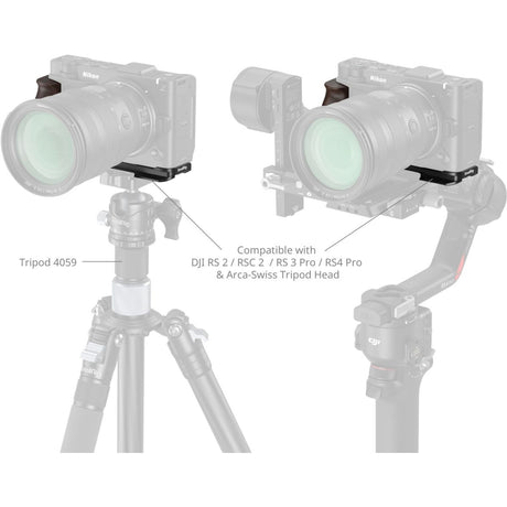 SmallRig 5906 L-Shaped Mount Plate w/ Wooden Handle For Nikon ZR - image 3 of 5