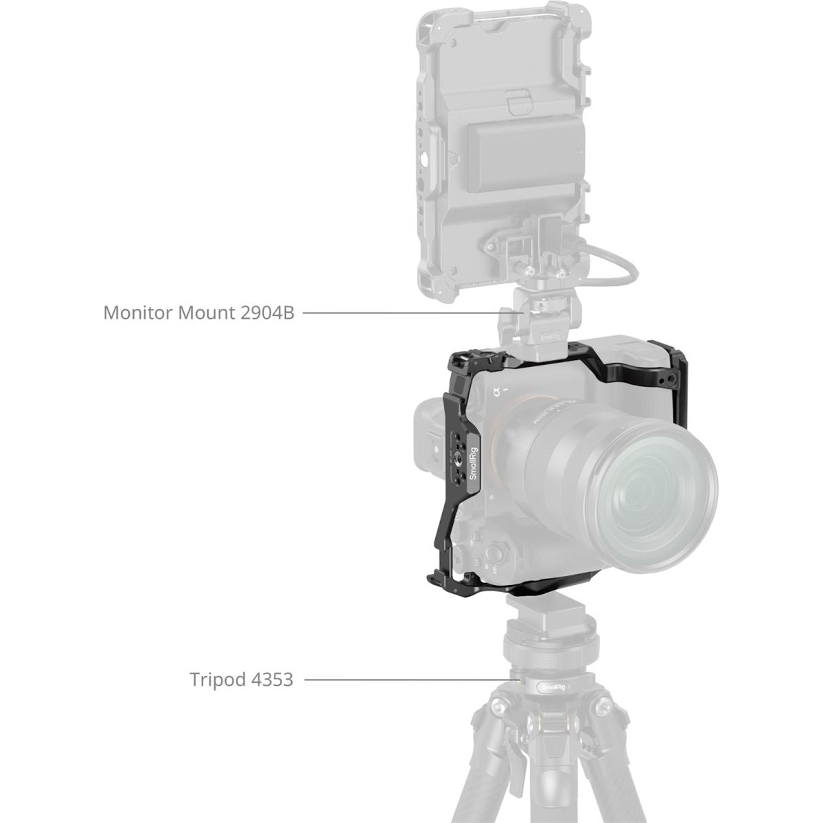 SmallRig 908 Cage For Alpha 1 II Alpha 9 III w/ Vertical Grip VG-C - image 2 of 5