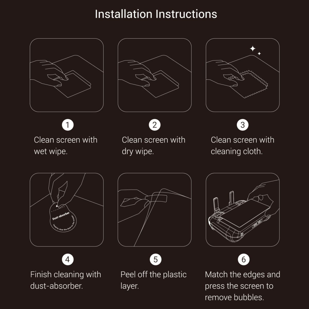 SmallRig 6111 HD Screen Protector Kit For DJI RC / RC 2