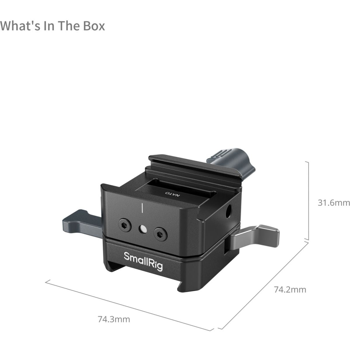 SmallRig 5690 V-Mount Battery Mount Plate Kit For ArcaSwiss Plate / Nato Rail - image 2 of 5