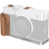 SmallRig 5984 L-Shaped Mount Plate w/ Wooden Handle For Fujifilm X-E5 (Silver)