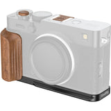 SmallRig 5985 L-Shaped Mount Plate w/ Wooden Handle For Fujifilm X-E5 (Black)