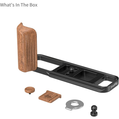 SmallRig 5985 L-Shaped Mount Plate w/ Wooden Handle For Fujifilm X-E5 (Black) - image 2 of 5