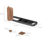 SmallRig 5985 L-Shaped Mount Plate w/ Wooden Handle For Fujifilm X-E5 (Black) - image 3 of 5