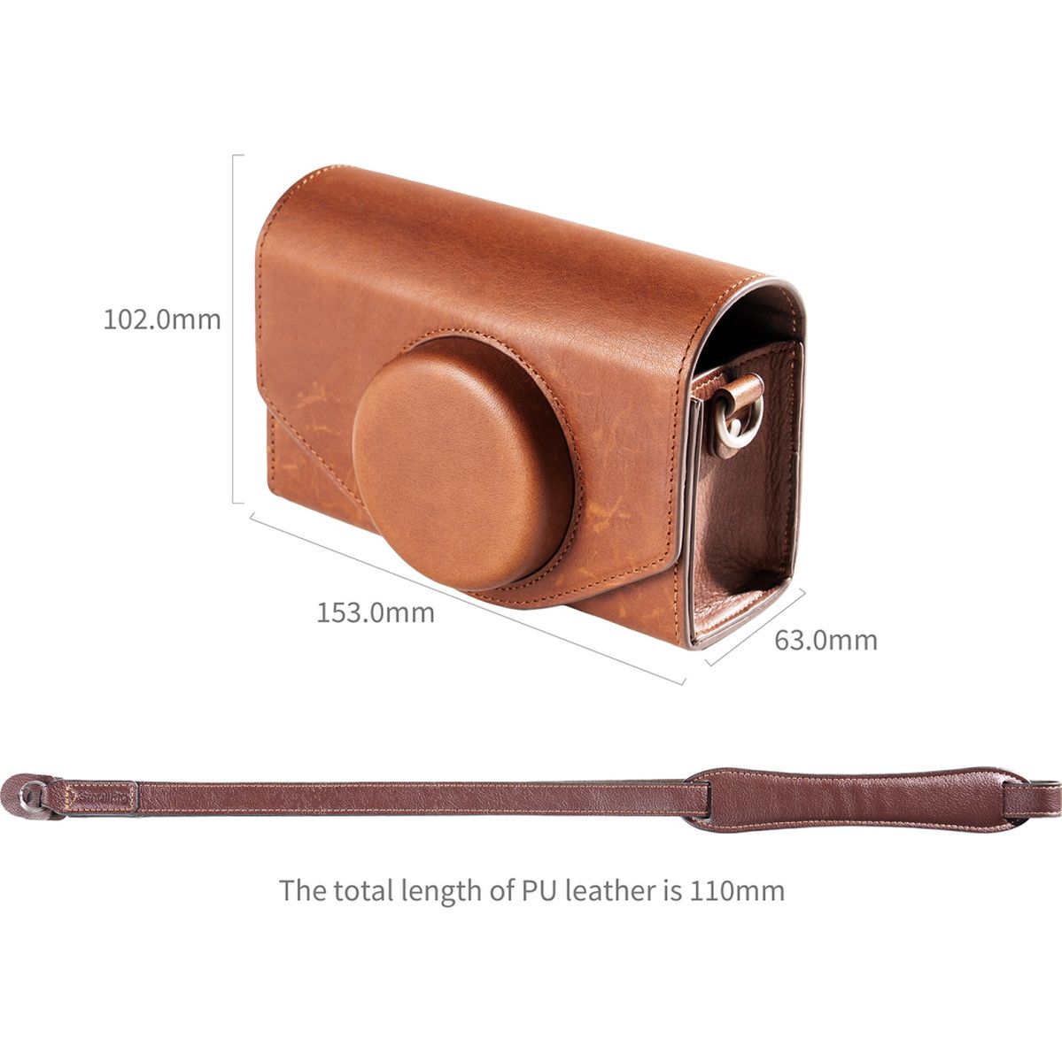 SmallRig 5986 Leather Storage Bag For Fujifilm X-E5 / X100VI (Brown) - image 5 of 5