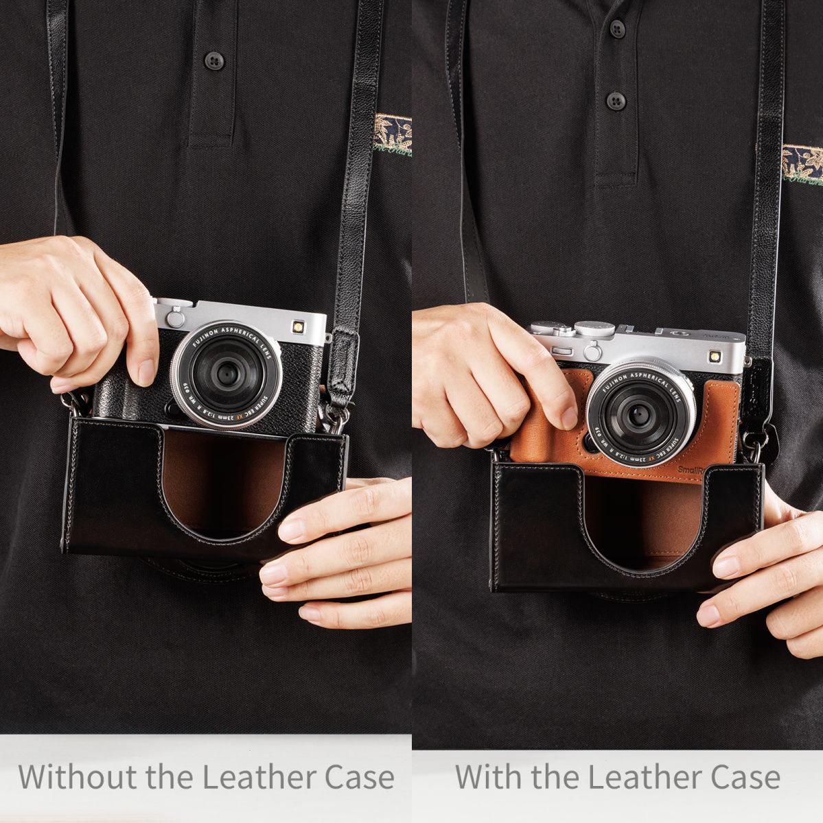 SmallRig 5987 Leather Storage Bag For Fujifilm X-E5 / X100VI (Black) - image 4 of 5