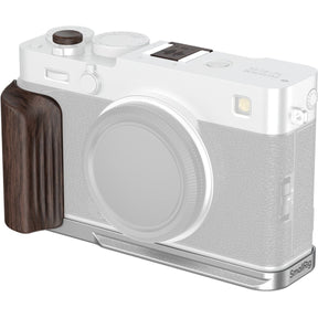 SmallRig 6236 L-Shaped Mount Plate w/ Wooden Handle For Fujifilm X-E5 (Silver)