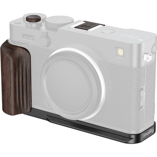 SmallRig 6237 L-Shaped Mount Plate w/ Wooden Handle For Fujifilm X-E5 (Black)