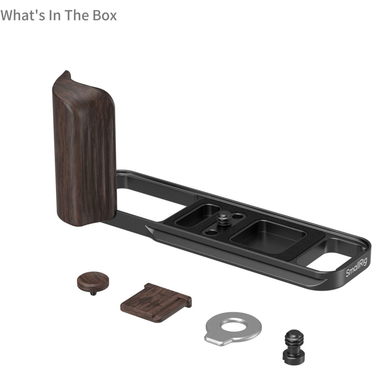 SmallRig 6237 L-Shaped Mount Plate w/ Wooden Handle For Fujifilm X-E5 (Black) - image 2 of 5