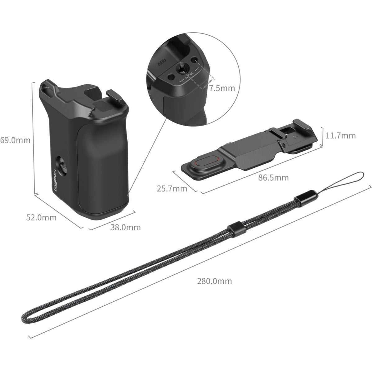 SmallRig 259 Handle For SmallRig Cages (ID 5888 5887) For DJI Osmo Action - image 2 of 5