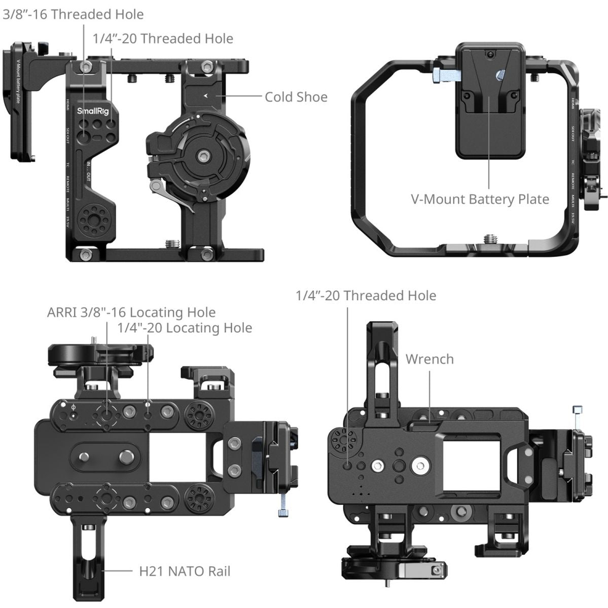 SmallRig 5801 Cage Kit For Sony FX6 - image 5 of 5