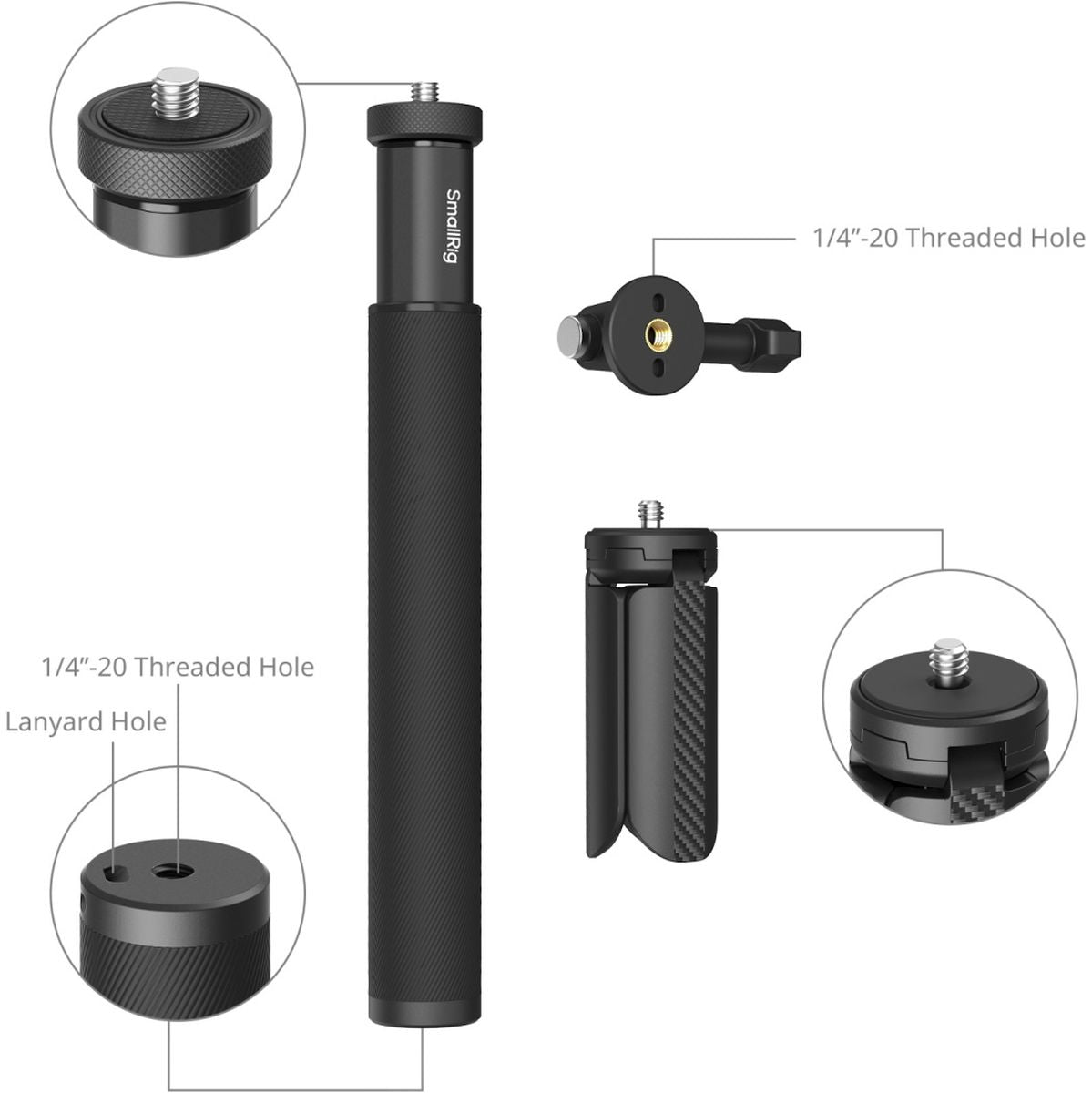 SmallRig 6362 Selfie Stick Support For DJI Osmo Action 6 / Nano - image 5 of 5