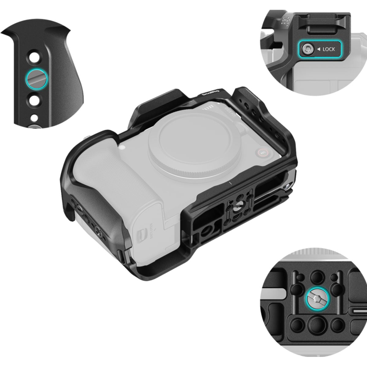 SmallRig 6372 Hawklock Quick Release Cage For Canon EOS R6 V - image 5 of 5