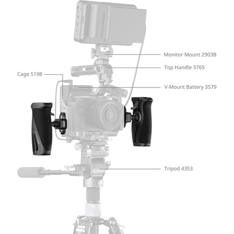 SmallRig 6405 Rotating Side Handle w/ Hawklock H21 Quick Release Nato Clamp - image 3 of 4