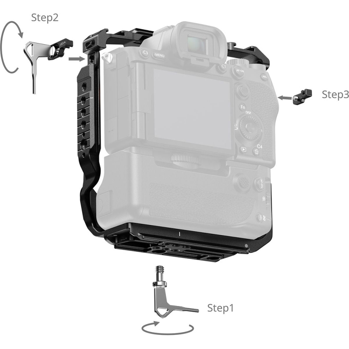 SmallRig 6114 Cage For Sony Alpha 7R V / 7S III / 1 w/ Vertical Grip VG-C4EM - image 3 of 5