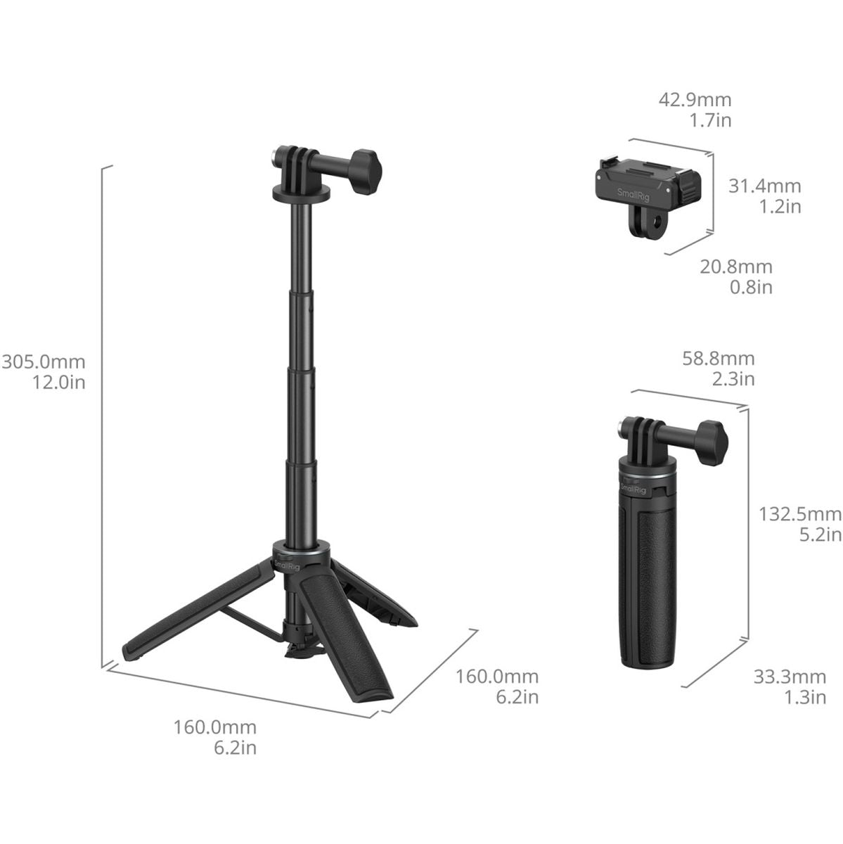 SmallRig 6149 Selfie Stick Support For DJI Osmo Action 6 / Nano - image 4 of 5