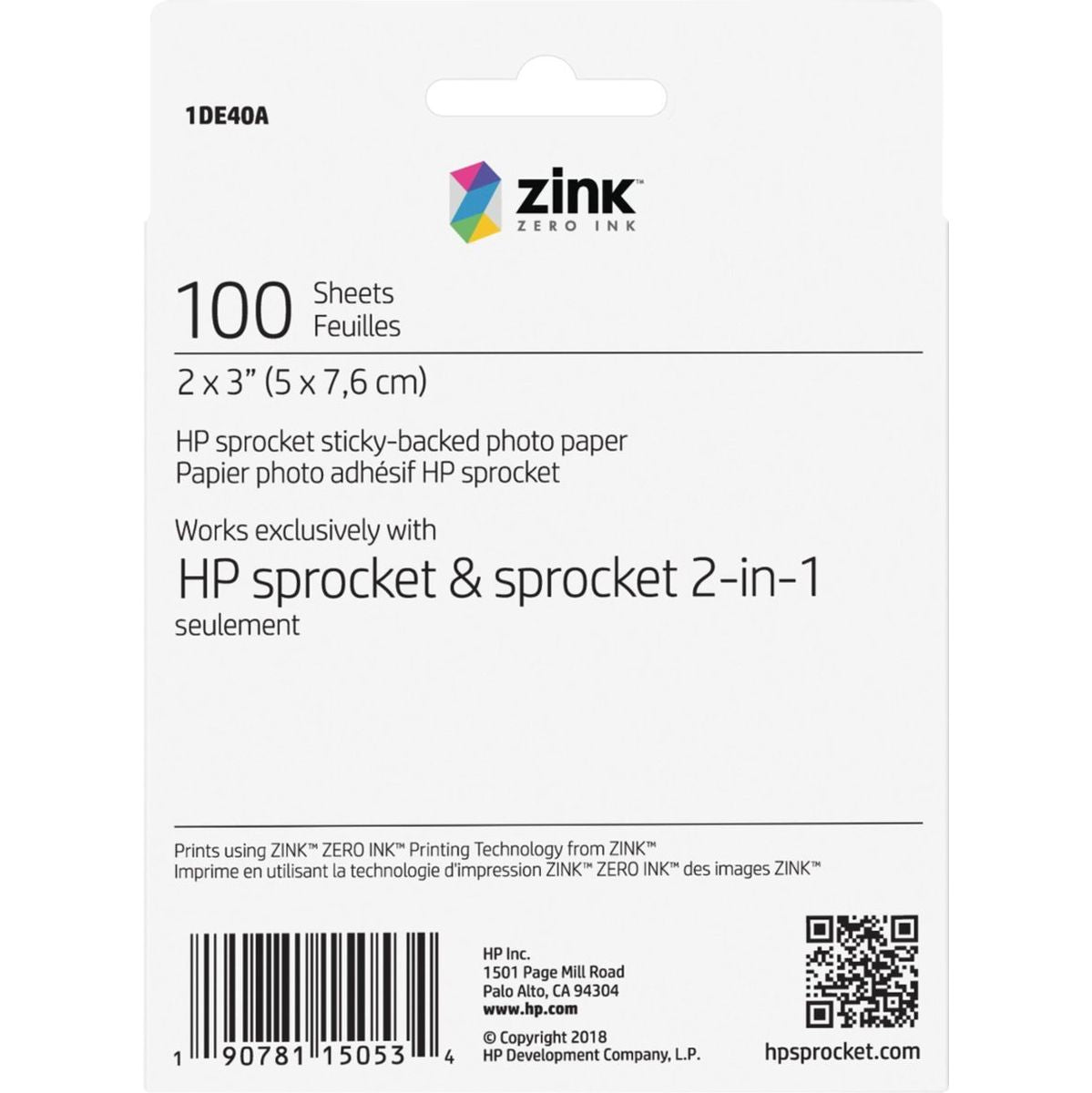 HP Zink Paper 100 Pack 2x3 - image 3 of 5