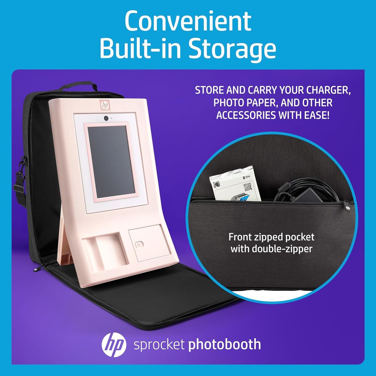 HP Photobooth Accessory Case - Black - image 3 of 5