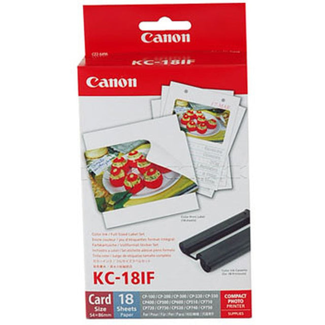Canon KC-18IF Photo Sticker Inktjet 54x86mm 18 Sheet 10-pack