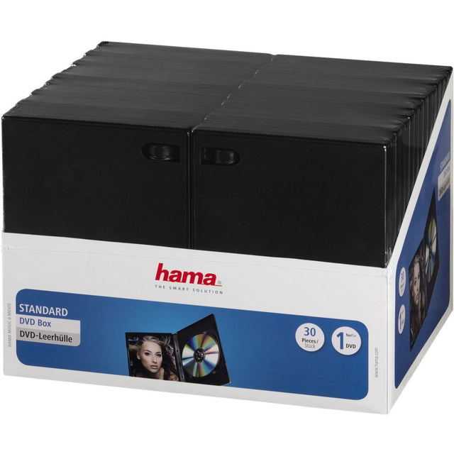 Hama DVD Jewel Case 30-pack Black