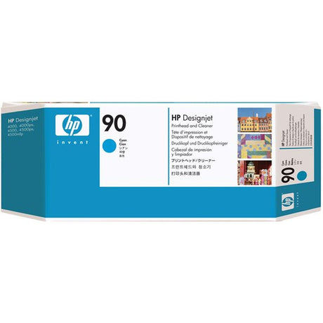 HP 90 Print Head w/ Cleaner Cyan SC C5055A - image 2 of 2