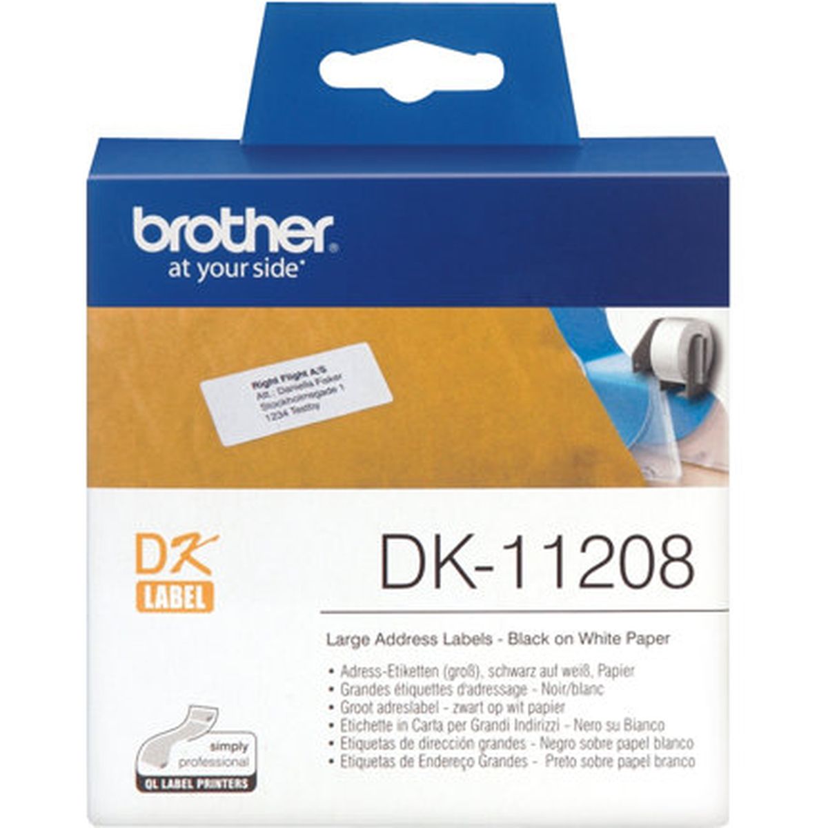 Brother DK11208 Suuri OSOITETARRA38x90mm - image 3 of 3