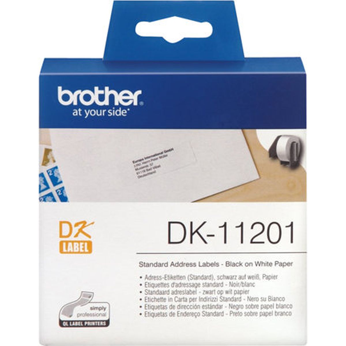 Brother DK11201 Vakio-Osoitetarra 29x90 - image 2 of 2