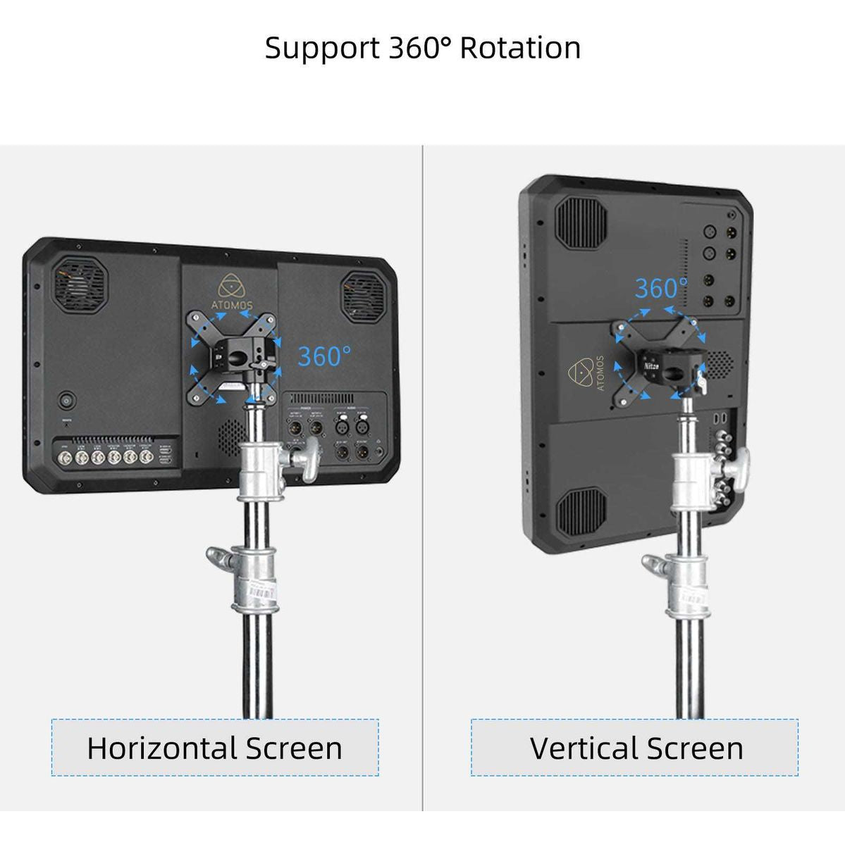 Nitze Adjustable Monitor Stand - Tilt & Swivel (JSQ-006B) - image 4 of 5