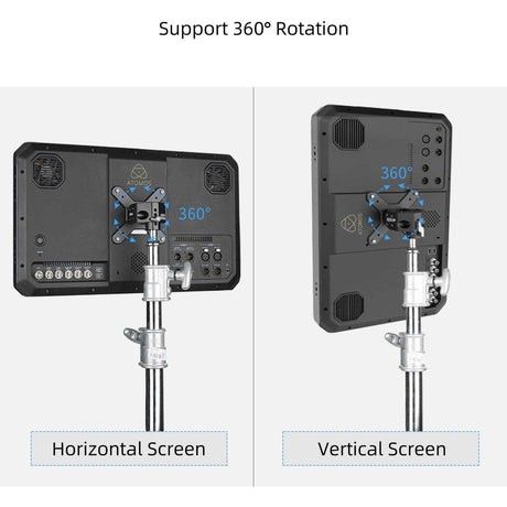 Nitze Adjustable Monitor Stand - Tilt & Swivel (JSQ-006B) - image 4 of 5