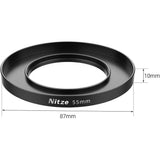 Nitze Lens Adapter Ring For Matte Box MB15AK - 55mm (N28-B55) - image 3 of 4