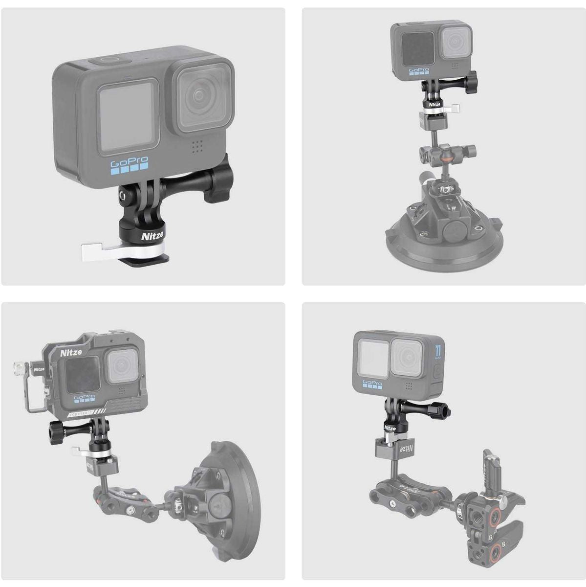 Nitze Cold Shoe Mount For GoPro (N29-B1) - image 4 of 5