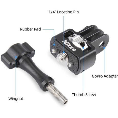 Nitze 1/4 ARRI Locating Pins Mount For GoPro (N29-B2) - image 3 of 5