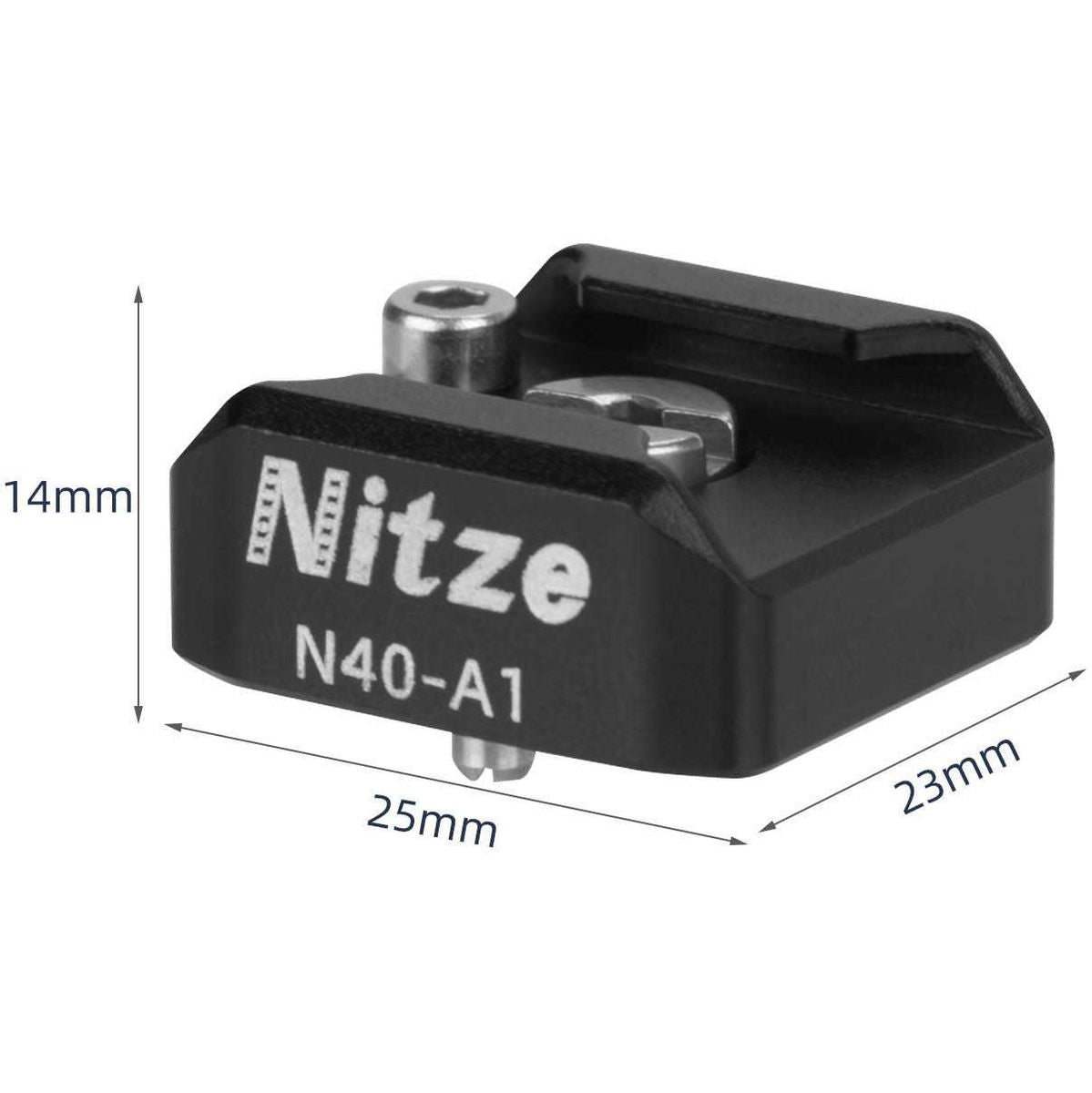 Nitze Cold Shoe w/ 1/4 Mounting Punten EN ARRI Locating Pins (N40-A1) - image 3 of 5