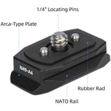 Nitze Nato Rail w/ 1/4 ARRI Locating Pins EN Arca Plaat (N49-A4) - image 2 of 5