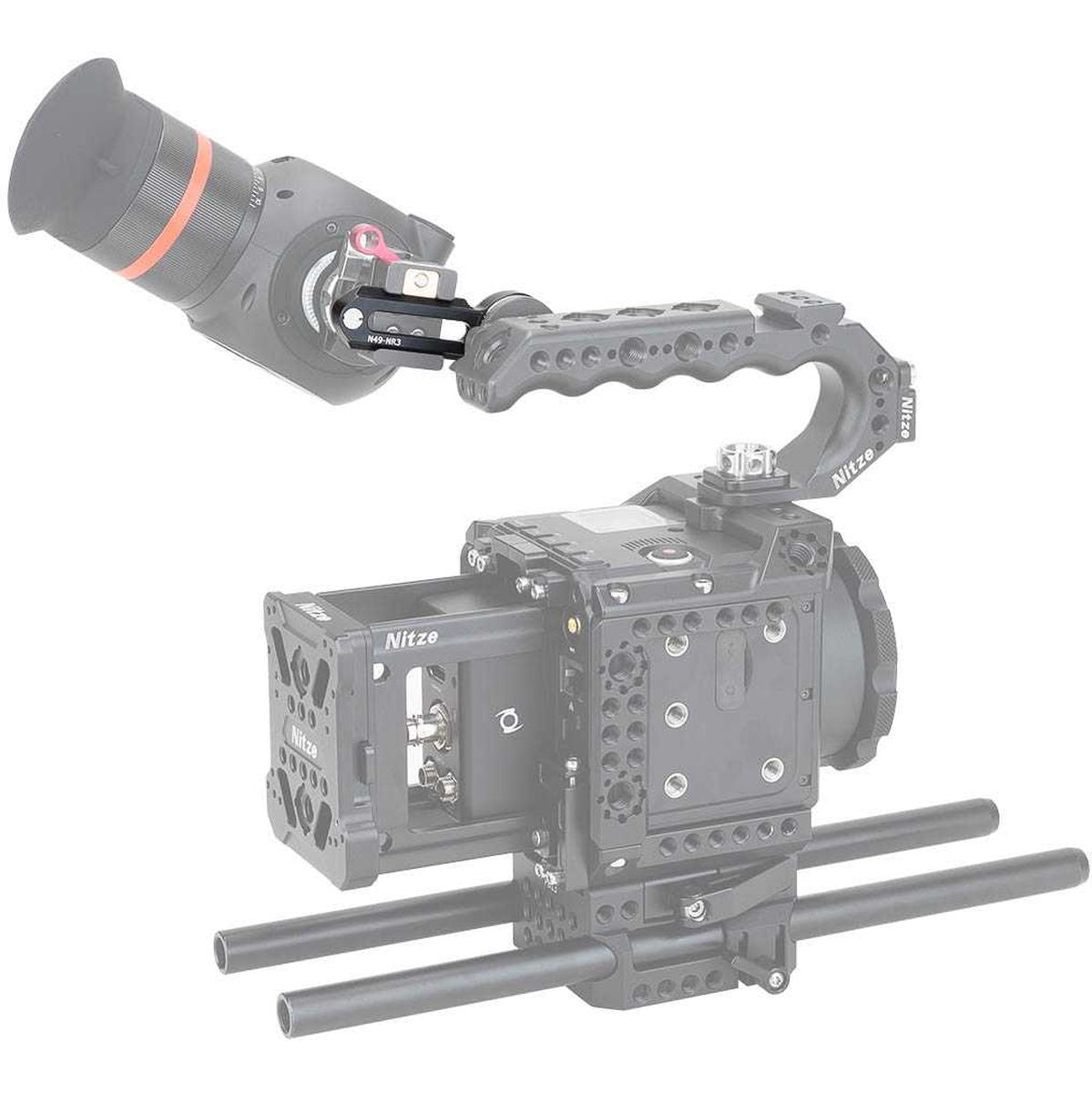 Nitze Nato Rail w/ ARRI Rozet (76MM/3) (N49-NR3) - image 4 of 5